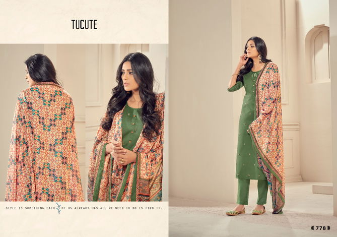 Karma Tucute Series 777 Series Latest Fancy Designer Printed Mix Fabric Salwar Suit Collection